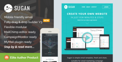 sugan responsive email template builder access