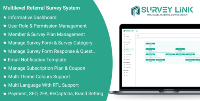 surveylink saas multilevel referral survey system
