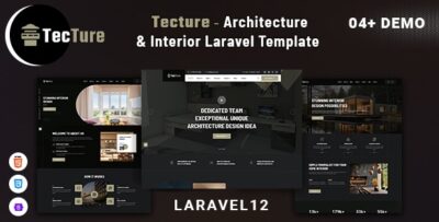 tecture architecture interior laravel template