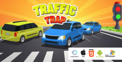 traffic trap game – puzzle game – html5 android ios windows construct 3