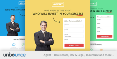unbounce responsive landing page template agents