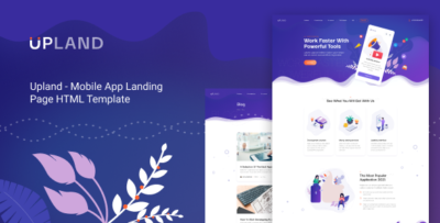 upland mobile app html template