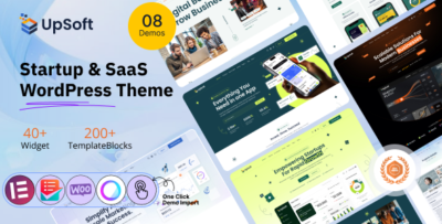 upsoft – startup saas wordpress theme
