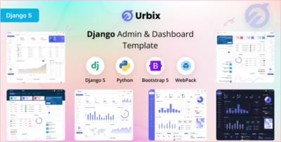 urbix django admin dashboard template