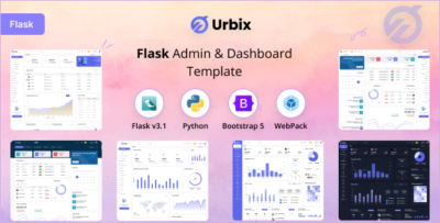 urbix flask admin dashboard template