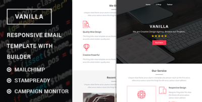 vanilla responsive multipurpose email template with stampready builder
