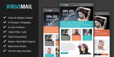 virgomail email marketing newsletter template