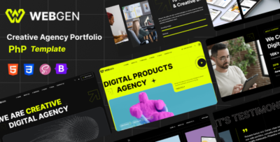 webgen creative agency portfolio php template