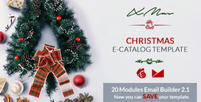 xmas email template online emailbuilder 2.1