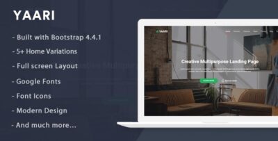 yaari landing page template