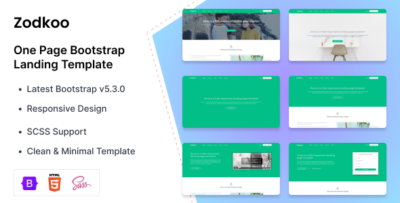 zodkoo bootstrap landing page template