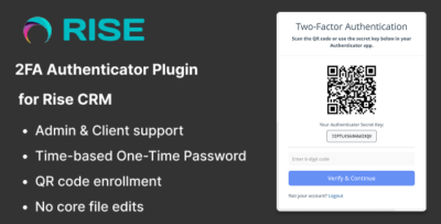 2fa authenticator plugin for rise crm – compatible with google microsoft authy more