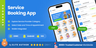 4 app template service booking home service provider professional services booking servebook