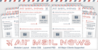 air mail news newsletter email template