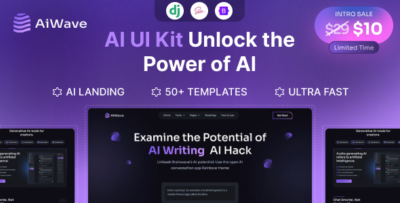 aiwave – django 5 ai saas website dashboard ui kit