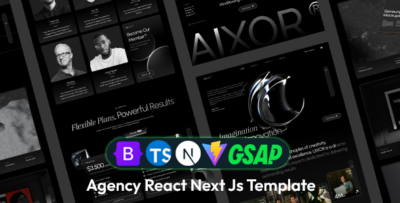 aixor agency next js template next 15