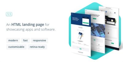 ascension responsive landing page for apps and software