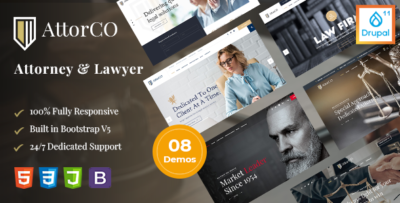 attorco attorney lawyers drupal 11 theme