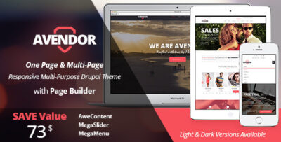 avendor responsive multi purpose drupal theme