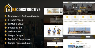 be constructive one page construction html template