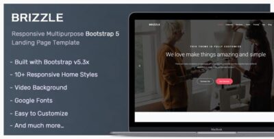 brizzle landing page template
