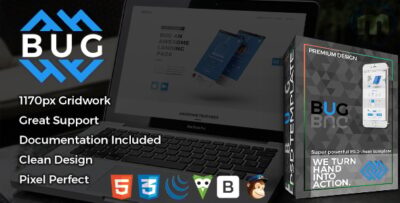 bug app landing page
