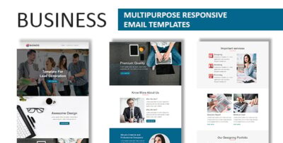 business multipurpose responsive email template with online stampready builder access