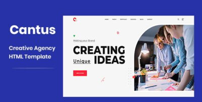 cantus one page agency html template