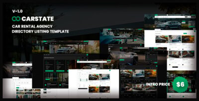 carstate directory listing car rental agency template