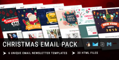 christmas new year responsive email template with mailchimp editor online stampready builder acc