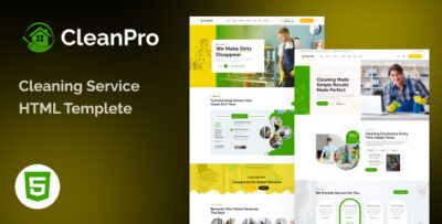 cleenpro cleaning service html5 template