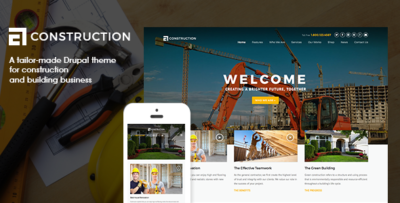 construction drupal 7 template