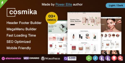cosmika beauty cosmetics makeup skincare woocommerce wordpress theme