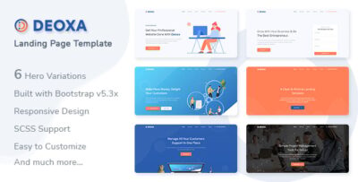 deoxa landing page template