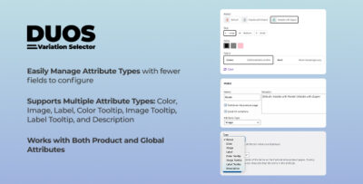 duos variation selector for woocommerce