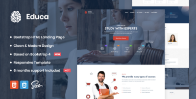 educa landing page template