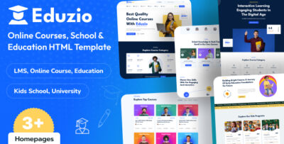 eduzio online course education html template