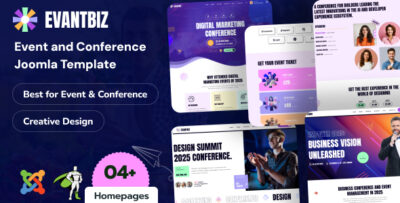 evantbiz conference events joomla template