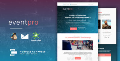 eventpro responsive email for events conferences