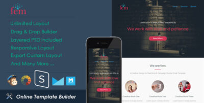 fem responsive email stampready builder