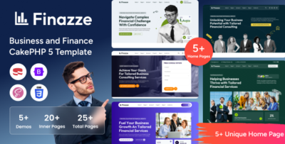 finazze business and finance cakephp template