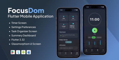 focus dom deep work timer flutter productivity app