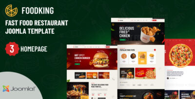 foodking fast food restaurant joomla template