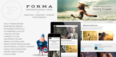 forma creative fashion photogrpahy drupal theme