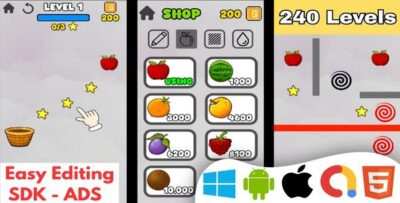 fruit basket html5 game mobile version android ios godot 4x