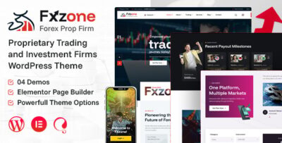 fxzone forex prop firm wordpress theme