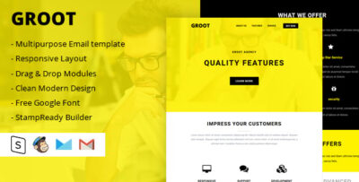 groot multipurpose email template