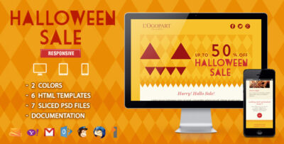 halloween sale responsive email template