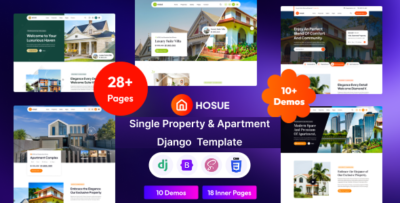 hosue single property apartment django template