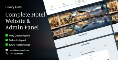 hotel booking system hotel website with booking hotel crm